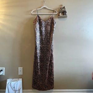 Cheetah/Leopard/Animal Print Maxi Dress